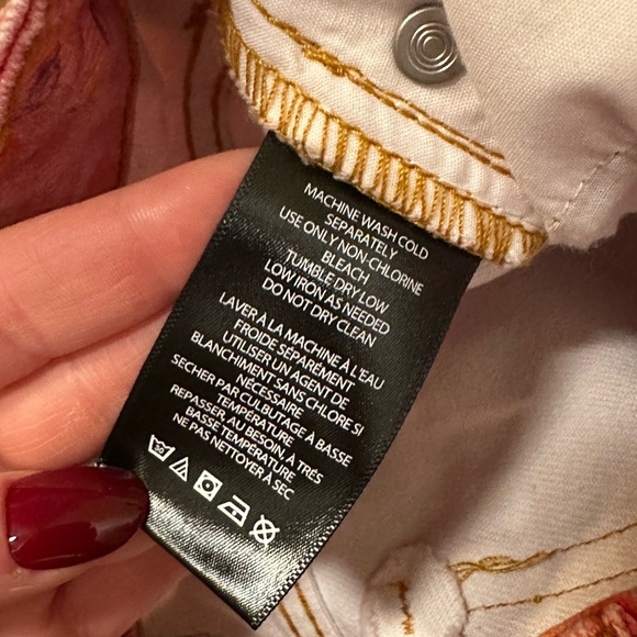 BDG Floral Pink High-rise Flare Jeans - Picture 5 of 8